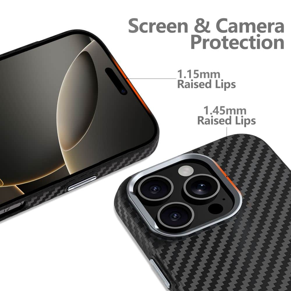 TECH-PROTECT ION CARBON - θήκη για Apple iPhone 16 Pro Max - Μαύρο - Image 2