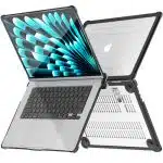 Tech-Protect Smartshell Pro Macbook Air 15 M2 / M3 / M4 / 2023-2025 Μαυρο/διαφανες - Image 3