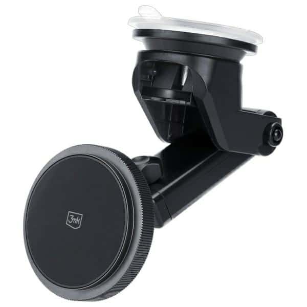 3MK Φορτιστής Αυτοκινήτου MagCharger 15W επαγωγική βάση φόρτισης για παρμπρίζ/ταμπλό μαύρο - Image 2