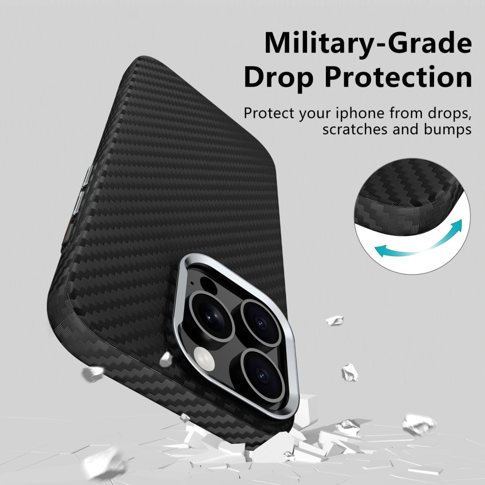 TECH-PROTECT ION CARBON - θήκη για Apple iPhone 16 Pro Max - Μαύρο - Image 3