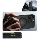 Tech-Protect Magmat Xt Σετ 3 Ασφαλειων Magsafe Για Iphone 16 Pro Ματ Μαυρο - Image 3