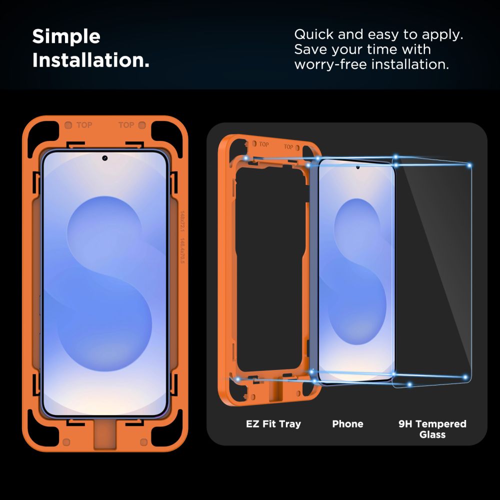 Σετ Tempered Glass Tech-Protect Quick Set+ 2 Τεμαχιων Για Galaxy S25+ Plus Διαφανες - Image 3