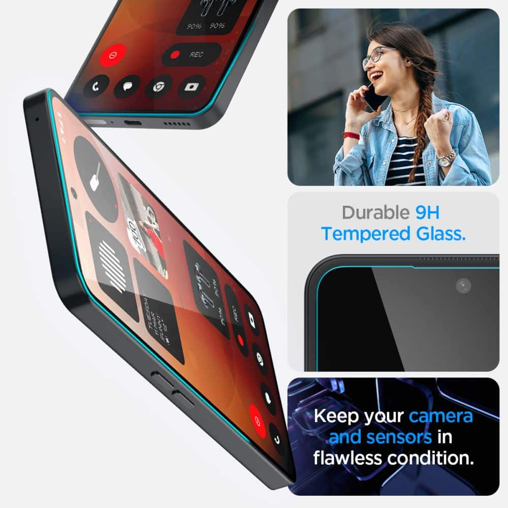 Σκληρυμένο Γυαλί Spigen Glas.tr "ez Fit" Nothing Phone 3a / 3a Pro Διαφανες - Image 3