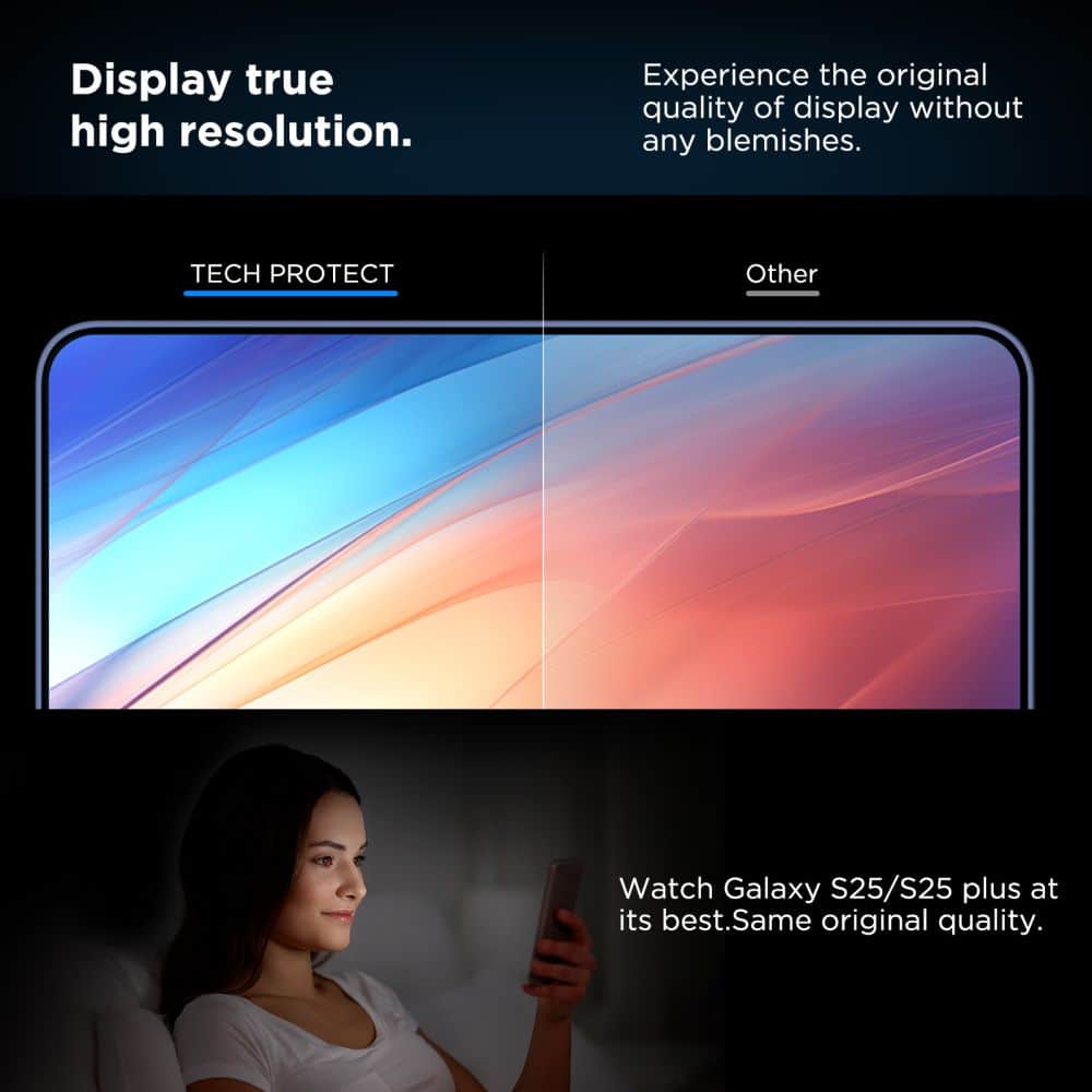 Σετ Tempered Glass Tech-Protect Quick Set+ 2 Τεμαχιων Για Galaxy S25+ Plus Διαφανες - Image 4