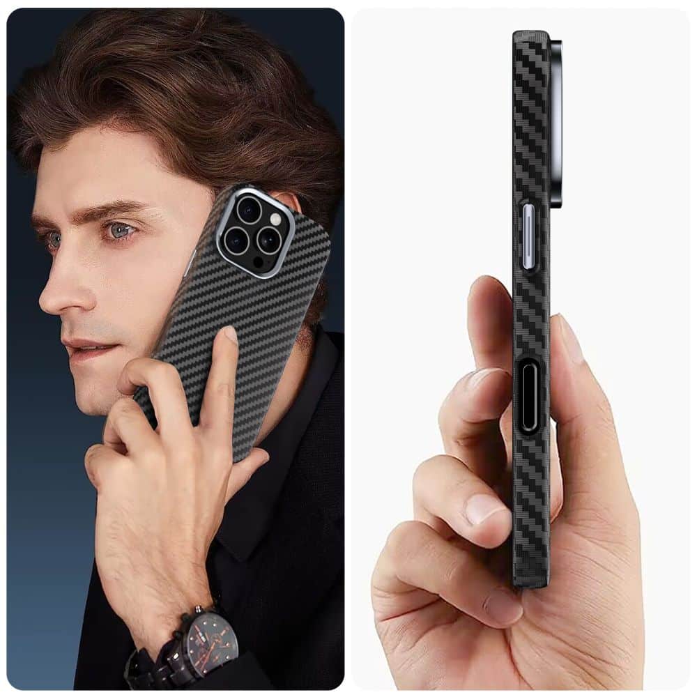 TECH-PROTECT ION CARBON - θήκη για Apple iPhone 16 Pro Max - Μαύρο - Image 4