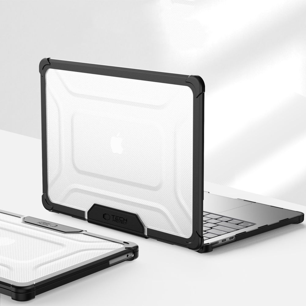 Tech-Protect Smartshell Pro Macbook Air 13 M2 / M3 / M4 / 2023-2025 Μαυρο/διαφανες - Image 5
