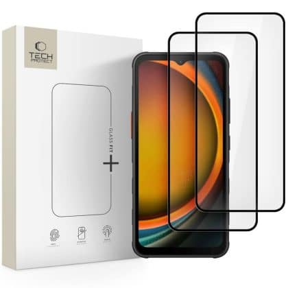 Σκληρυμένο Γυαλί Tempered Glass Tech-Protect Glass Fit+ Συσκευασία 2 Τεμαχίων Για Galaxy Xcover 7 / 7 Pro Μαύρο