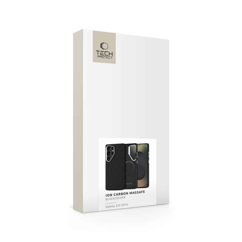 TECH-PROTECT ION CARBON - θήκη για Samsung Galaxy S25 Ultra - Μαύρο - Image 5