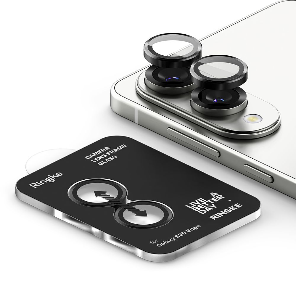 Ringke Camera Frame Protector - θήκη για Samsung Galaxy S25 Edge - Μαύρο - Image 3