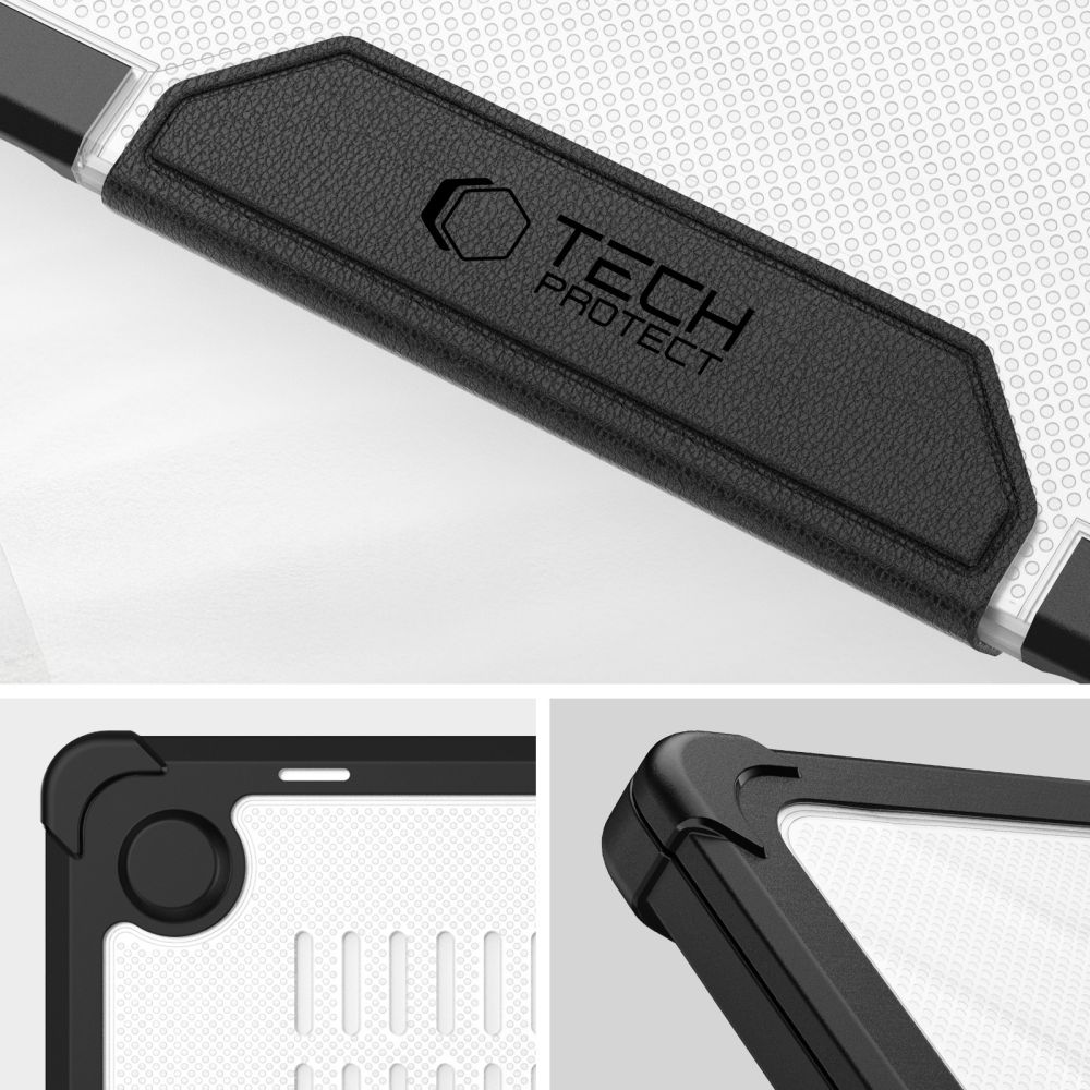 Tech-Protect Smartshell Pro Macbook Air 13 M2 / M3 / M4 / 2023-2025 Μαυρο/διαφανες - Image 6
