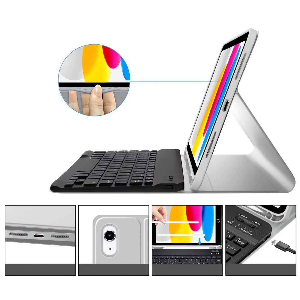 Tech-Protect Sc Pen με Πληκτρολογιο iPad 10.9” 10 / 2022 / 11” 11 / 2025 Γκρι - Image 5