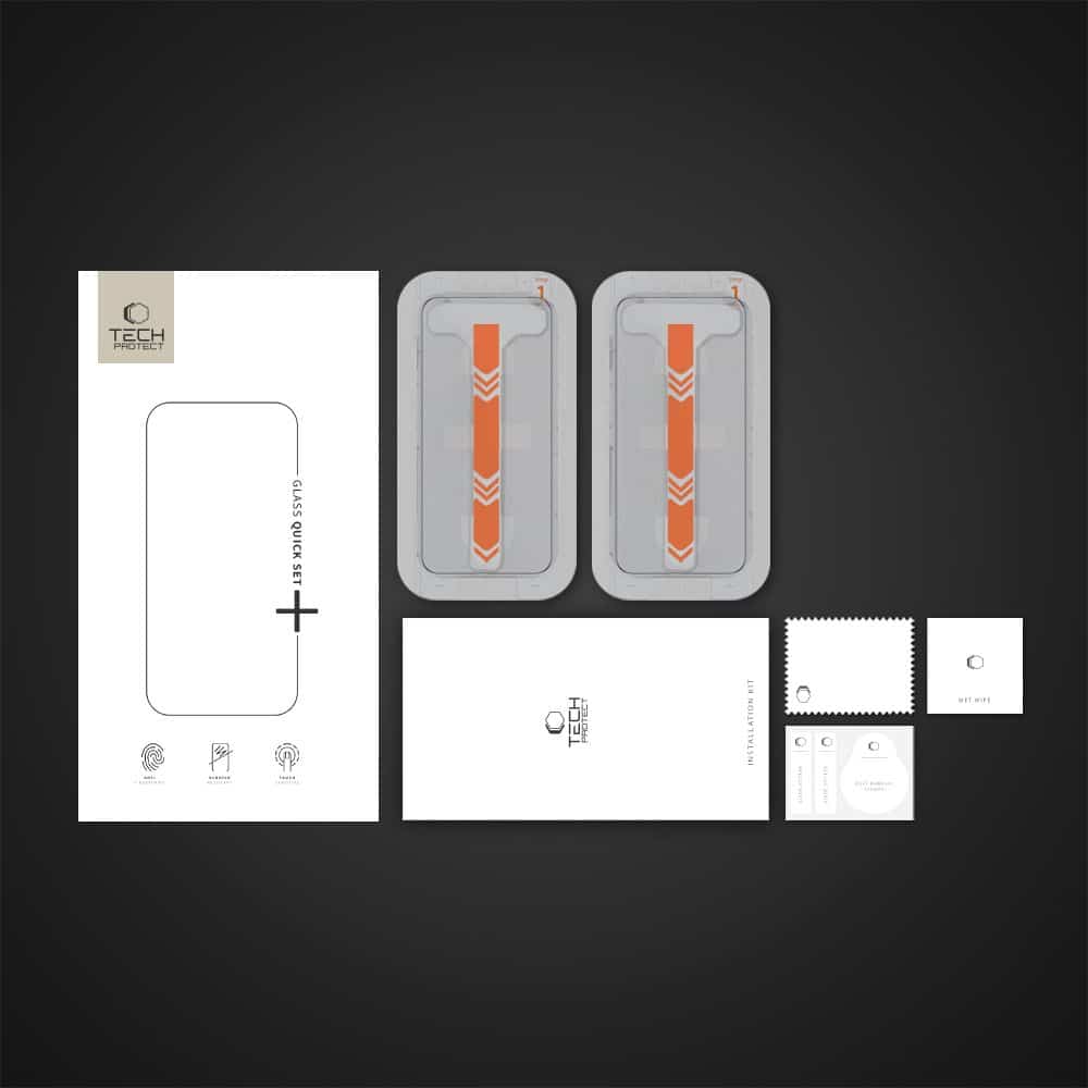 ΣΕΤ TEMPERED GLASS TECH-PROTECT QUICK+ 2 ΤΕΜΑΧΙΩΝ ΓΙΑ IPHONE 15 / 16 ΔΙΑΦΑΝΕΣ - Image 6
