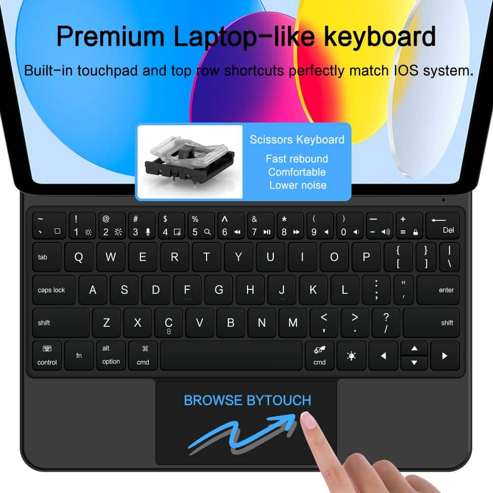 Tech-Protect Μαγνητικη Θηκη Smart Case + Πληκτρολογιο Για iPad 10.9” 10 / 2022 / 11” 11 / 2025 Μαυρο - Image 7