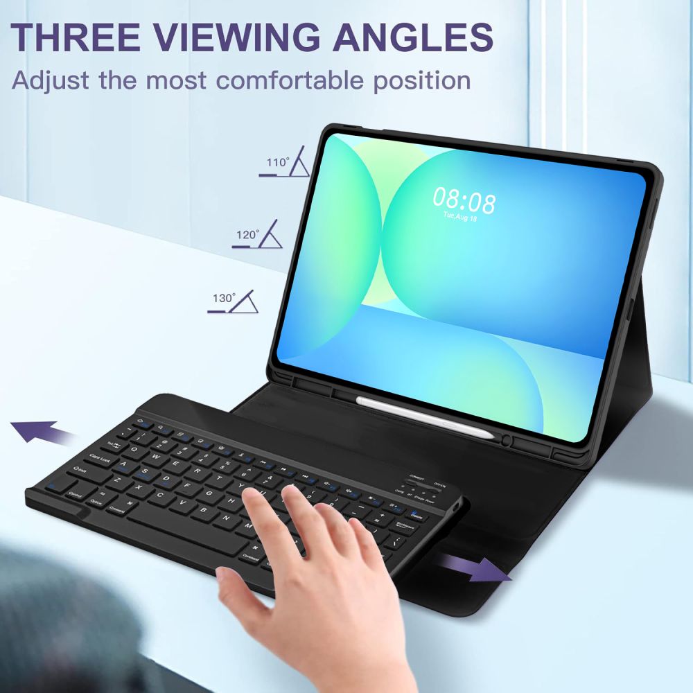 Tech-Protect Sc Pen με Πληκτρολογιο Galaxy Tab S10 Fe+ Plus 13.1 X620 / X626b Μαυρο - Image 8