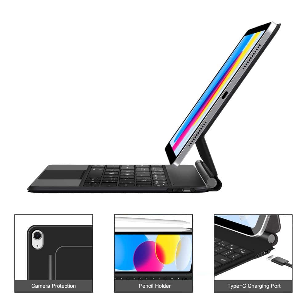Tech-Protect Μαγνητικη Θηκη Smart Case + Πληκτρολογιο Για iPad 10.9” 10 / 2022 / 11” 11 / 2025 Μαυρο - Image 8