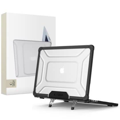 Tech-Protect Smartshell Pro Macbook Air 13 M2 / M3 / M4 / 2023-2025 Μαυρο/διαφανες