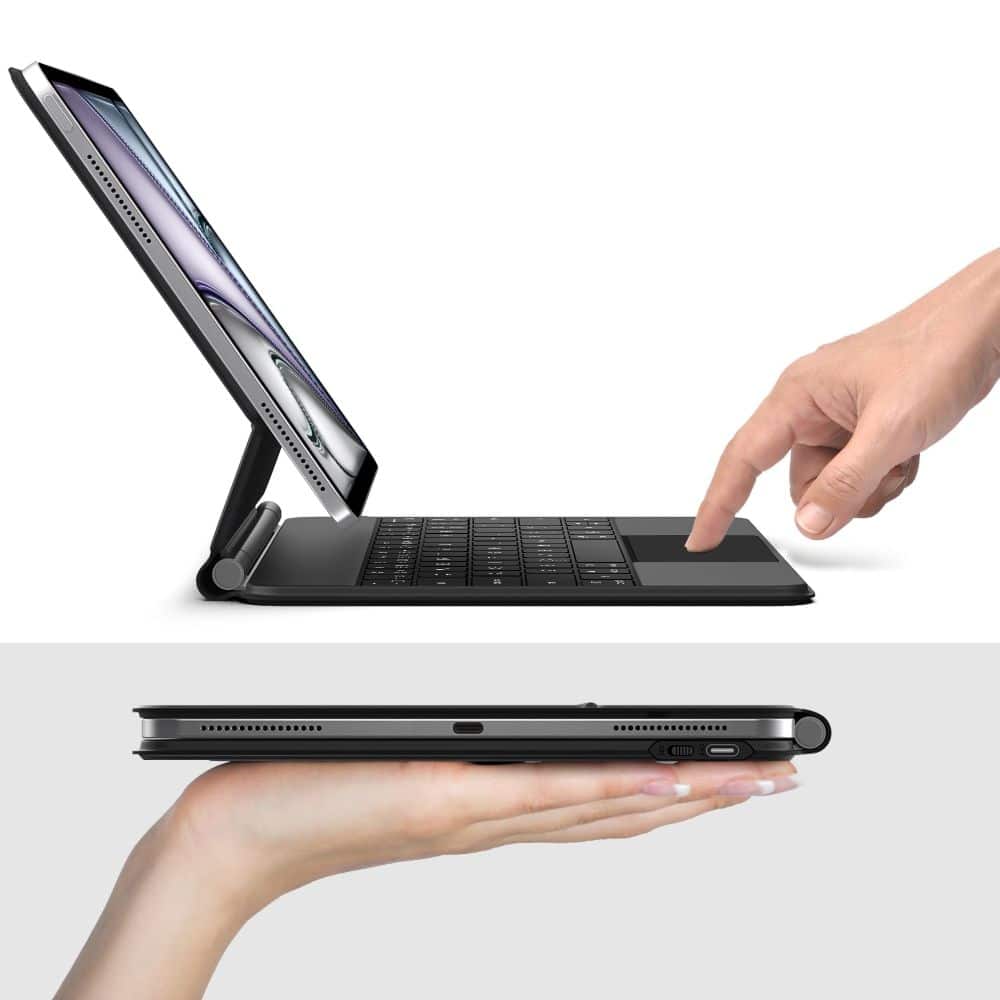 Tech-Protect Μαγνητικη Θηκη Smart Case + Πληκτρολογιο iPad Pro 12.9” 4 / 5 / 6 / 2020-2022 / Air 13” 1 / 2 / 2024-2025 Μαυρο - Image 9
