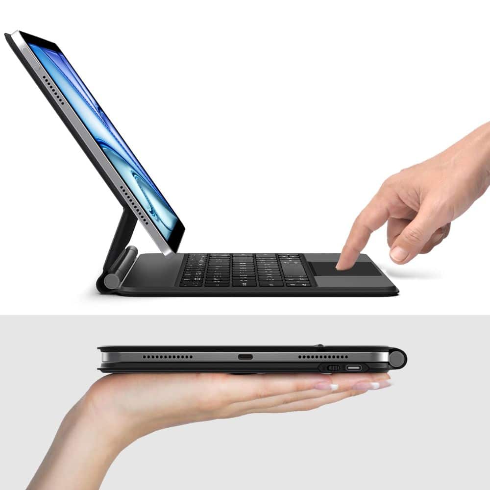 Tech-Protect Μαγνητικη Θηκη Smart Case + Πληκτρολογιο Για iPad Air 10.9” 4 / 5 / 2020-2022 / 11” 6 / 7 / 2024-2025 Μαυρη - Image 9
