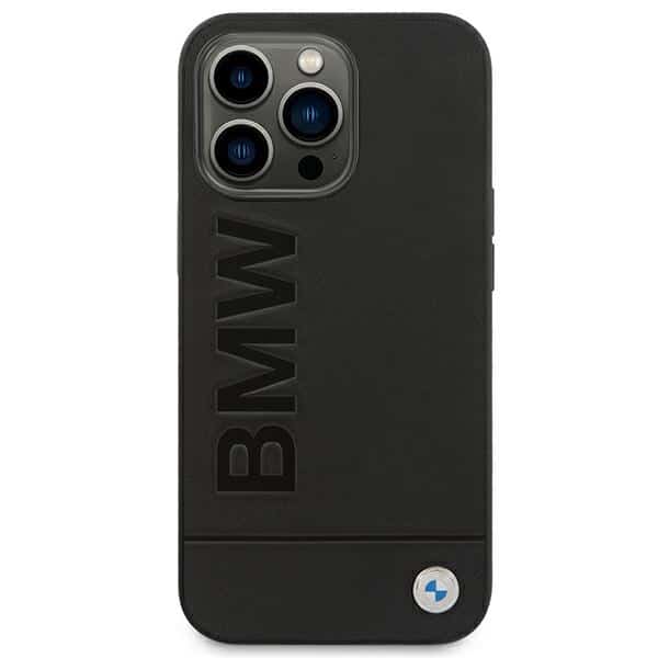 BMW Leather Stamp - θήκη για Apple iPhone 14 Pro - Μαύρο - Image 3