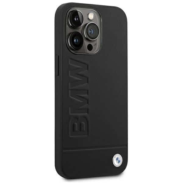 BMW Leather Stamp - θήκη για Apple iPhone 14 Pro - Μαύρο - Image 4