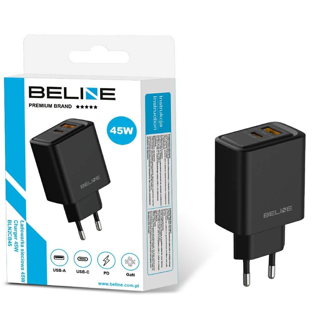 Φορτιστής τοίχου Beline 45W BLN2CB45 μαύρος - Image 2