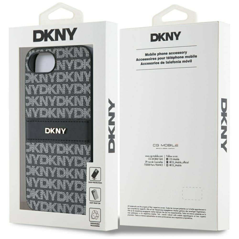 DKNY Repeat Texture Pattern - θήκη για Apple iPhone 16e - Μαύρο - Image 8