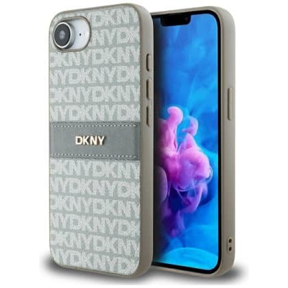 DKNY Repeat Texture Pattern - θήκη για Apple iPhone 16e - Μπεζ