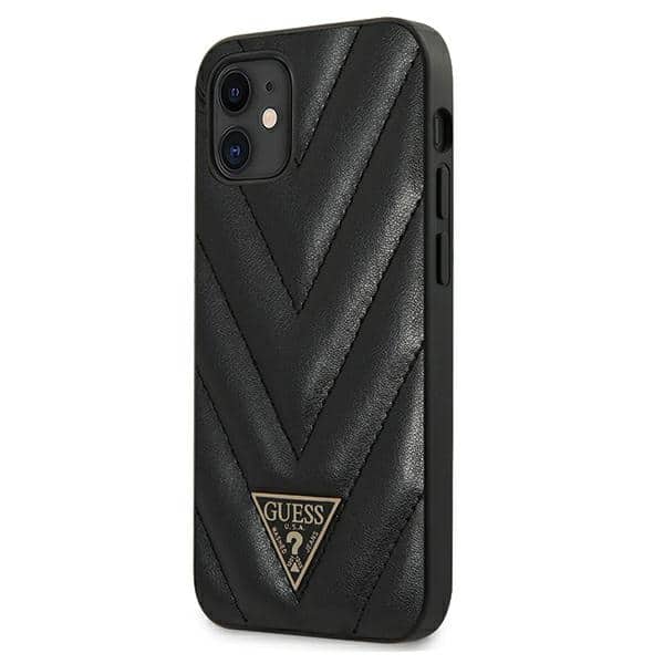 Guess V-Quilted Collection - θήκη για Apple iPhone 12 mini - Μαύρο - Image 2