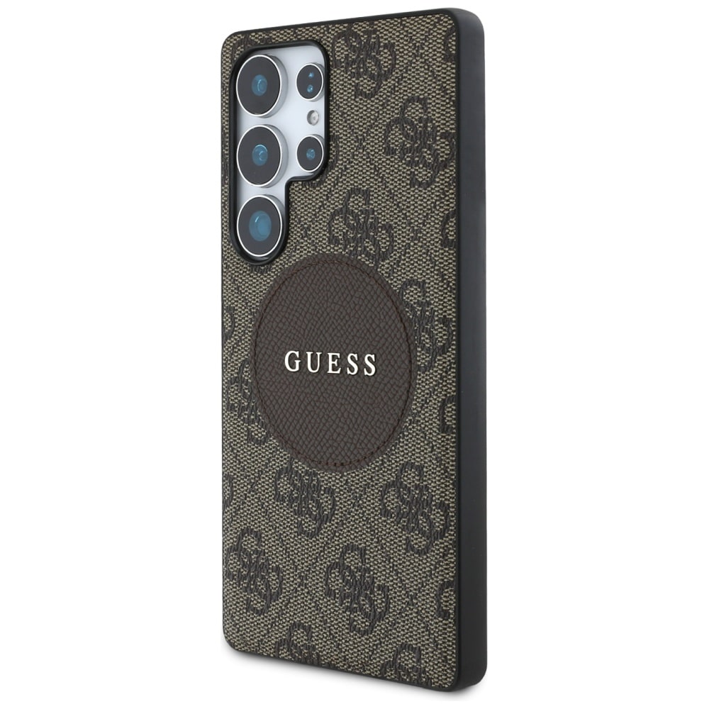 Guess 4G Round Patch Classic Logo MagSafe - θήκη για Samsung Galaxy S25 Ultra - Καφέ - Image 2