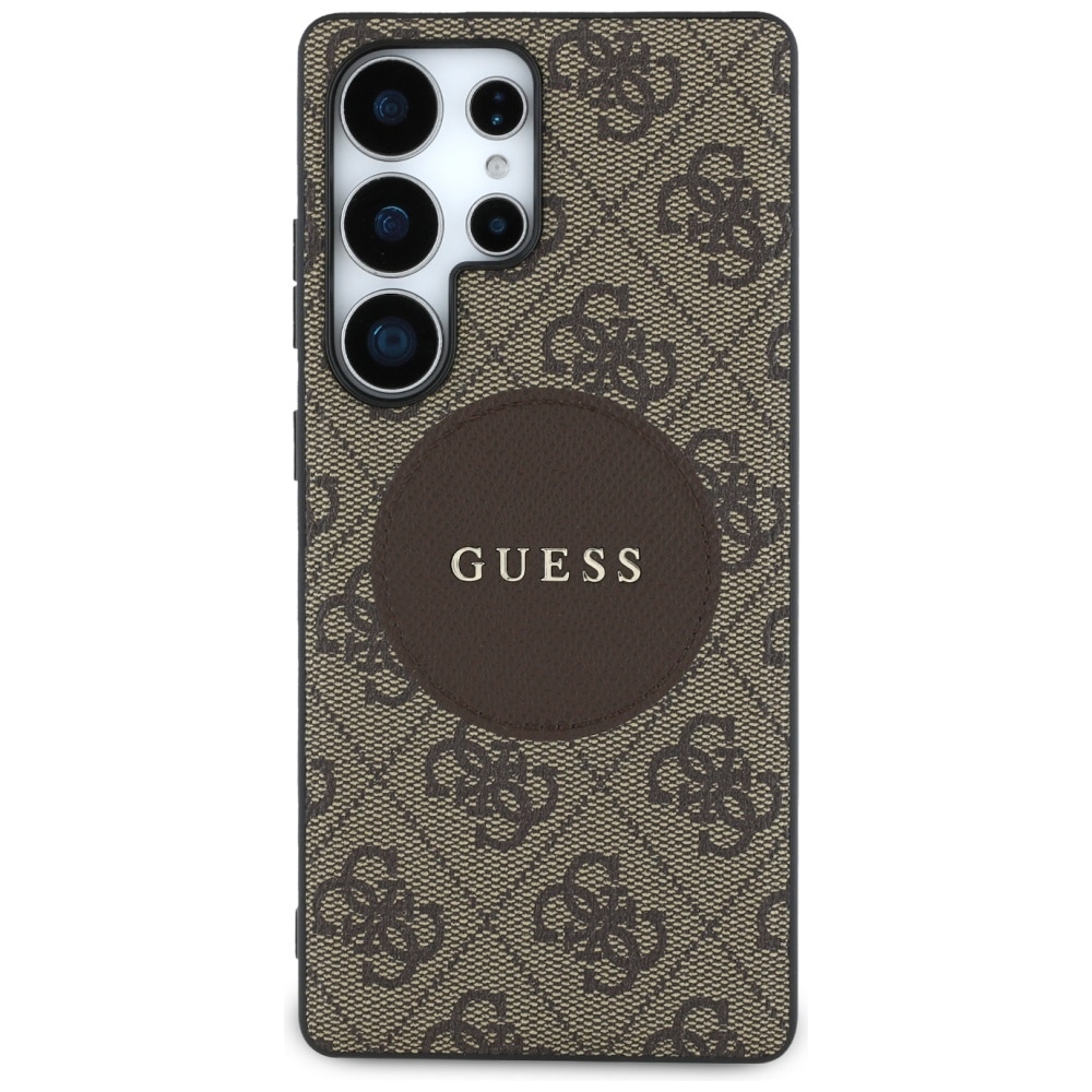 Guess 4G Round Patch Classic Logo MagSafe - θήκη για Samsung Galaxy S25 Ultra - Καφέ - Image 3