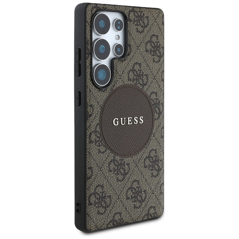 Guess 4G Round Patch Classic Logo MagSafe - θήκη για Samsung Galaxy S25 Ultra - Καφέ - Image 4