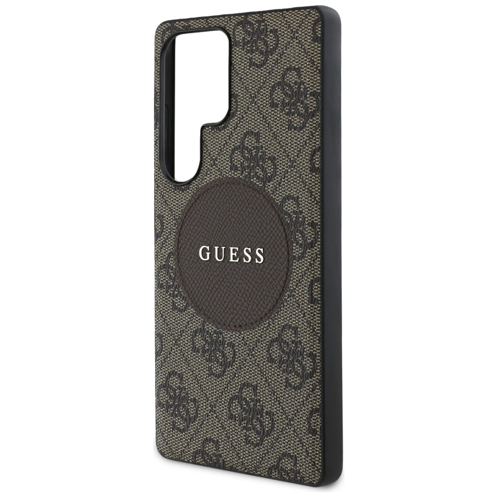 Guess 4G Round Patch Classic Logo MagSafe - θήκη για Samsung Galaxy S25 Ultra - Καφέ - Image 6