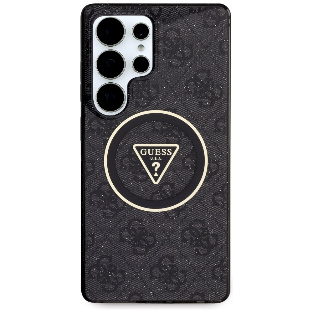 Guess Glitter Triangle - θήκη για Samsung Galaxy S25 Ultra - Μαύρο - Image 3