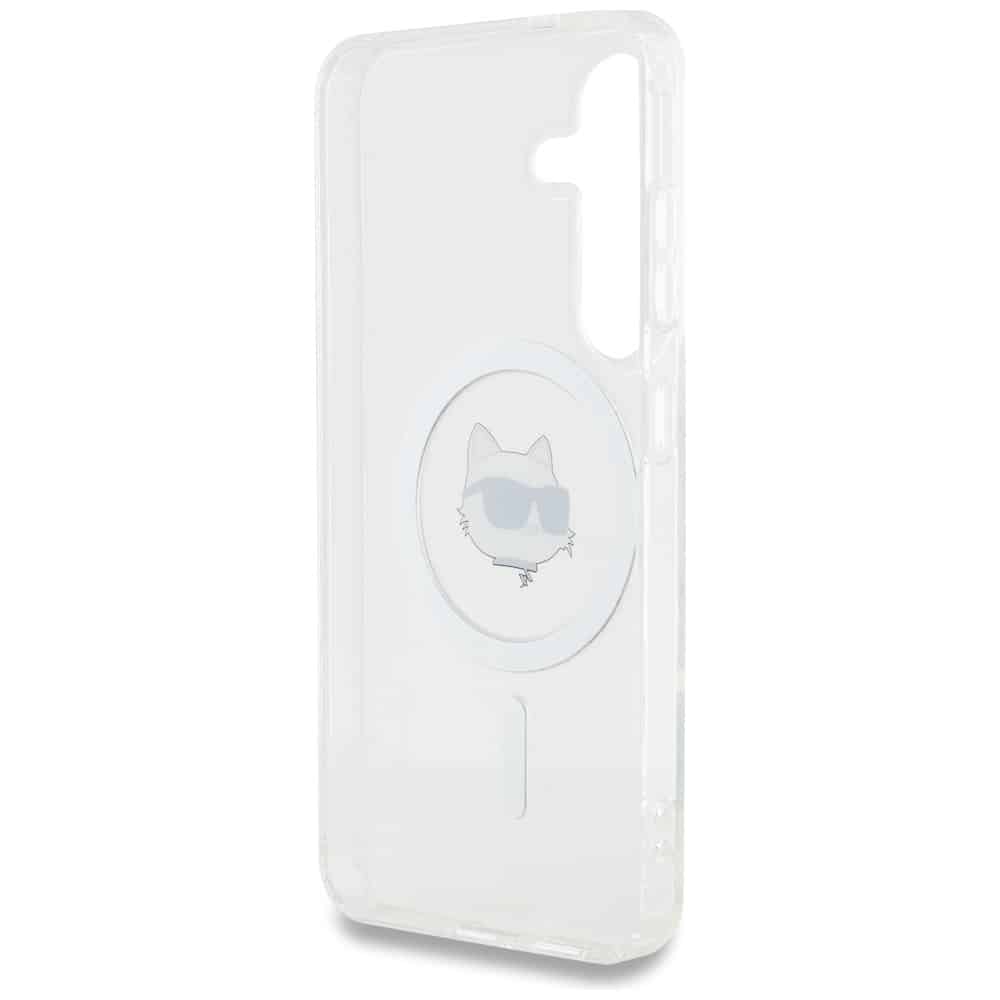 Karl Lagerfeld Button Choupette Head Printed Logo MagSafe - θήκη για Samsung Galaxy S25 - Λευκό - Image 7