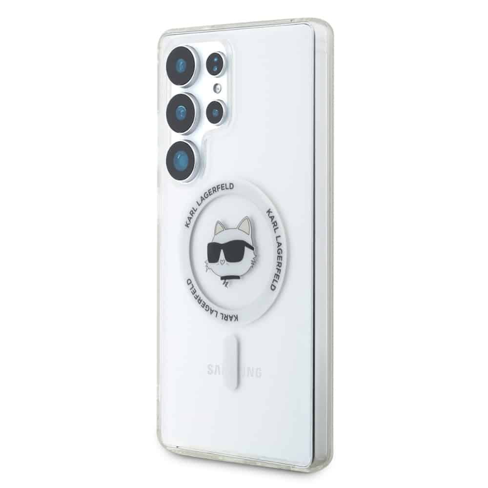 Karl Lagerfeld Button Choupette Head Printed Logo MagSafe - θήκη για Samsung Galaxy S25 Ultra - Λευκό - Image 2