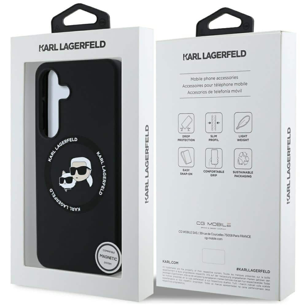 Karl Lagerfeld Silicone - θήκη για Samsung Galaxy S25+ - Μαύρο - Image 8