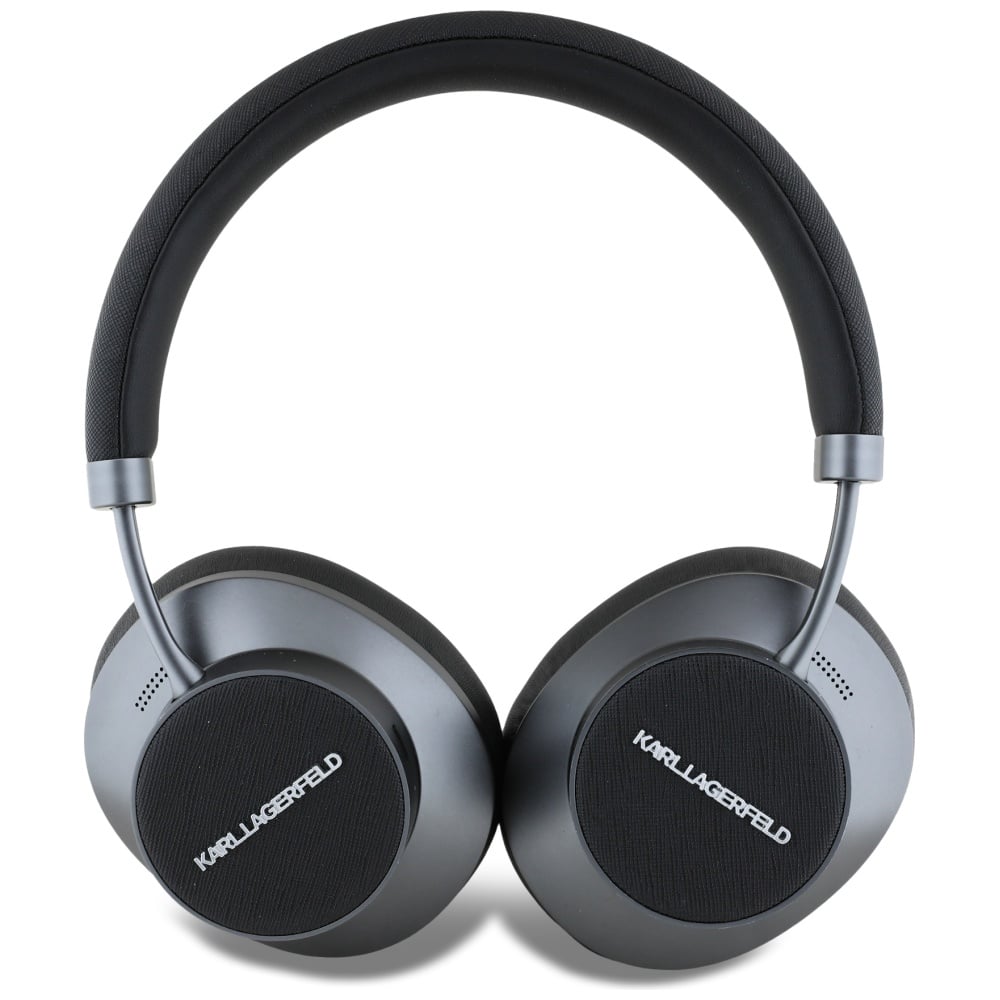 Ακουστικά Karl Lagerfeld Saffiano με επιμήκη ακουστικά Bluetooth ANC On-Ear, μαύρα - Image 3
