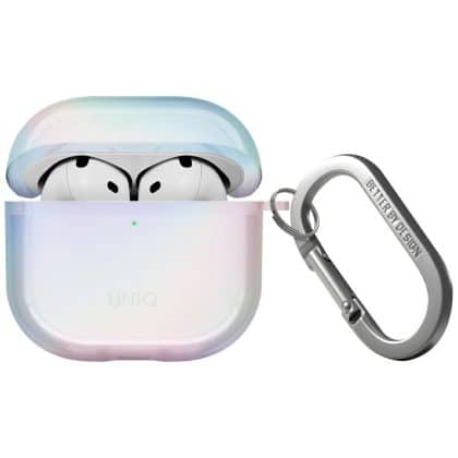 Θήκη UNIQ Iridescia για AirPods 4, ολοκαίνουργια, χαλαζιακή