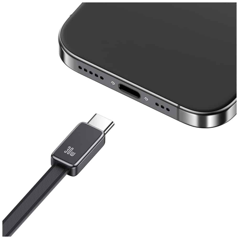 Φορτιστής τοίχου USAMS Xiang Series CC296 30W 1xUSB-C 1xUSB-A + καλώδιο USB-C μαύρο - Image 7