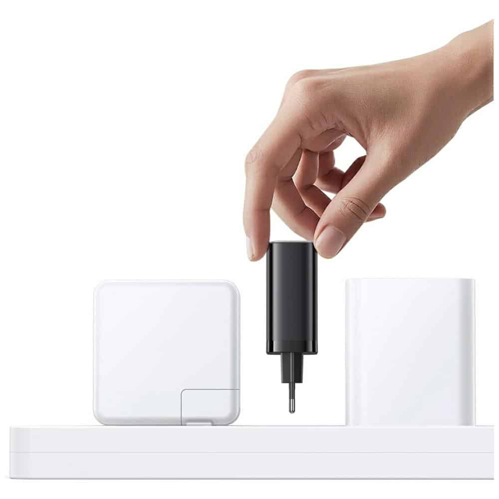 Φορτιστής τοίχου USAMS Xiang Series CC296 30W 1xUSB-C 1xUSB-A + καλώδιο USB-C λευκό - Image 9
