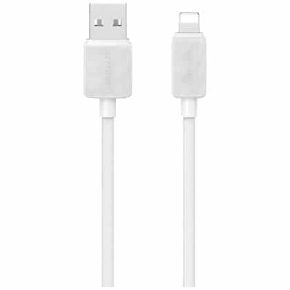 Καλώδιο USB-A σε Lightning USAMS KY Series US-SJ689 2.4A 1m λευκό