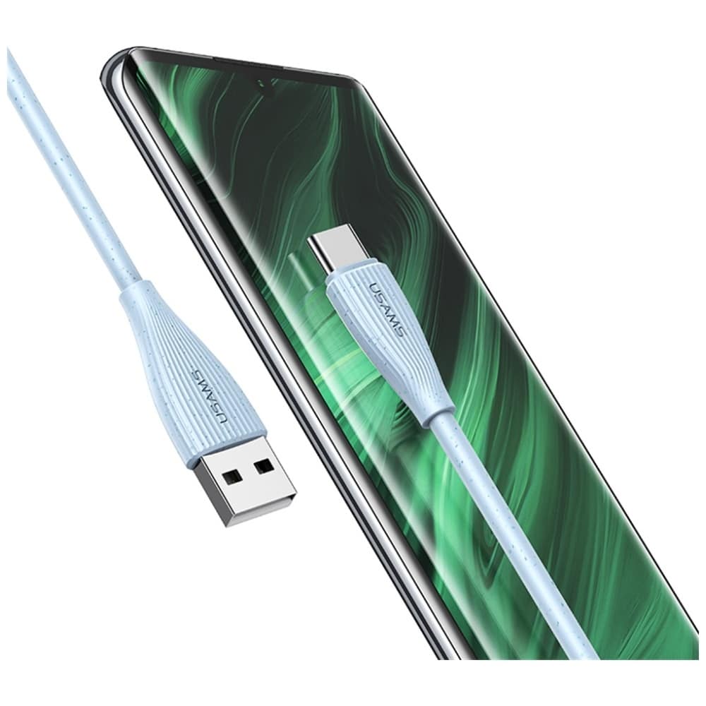 Καλώδιο USAMS Green Series SJ714 18W 3A USB-A σε USB-C 1m Λευκό - Image 8