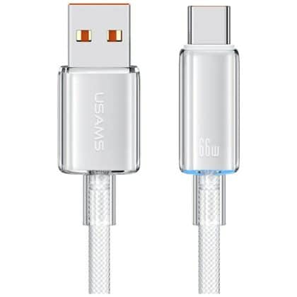 Καλώδιο USB-A σε USB-C USAMS Series US-SJ658 6A 1,2 μ. Λευκό