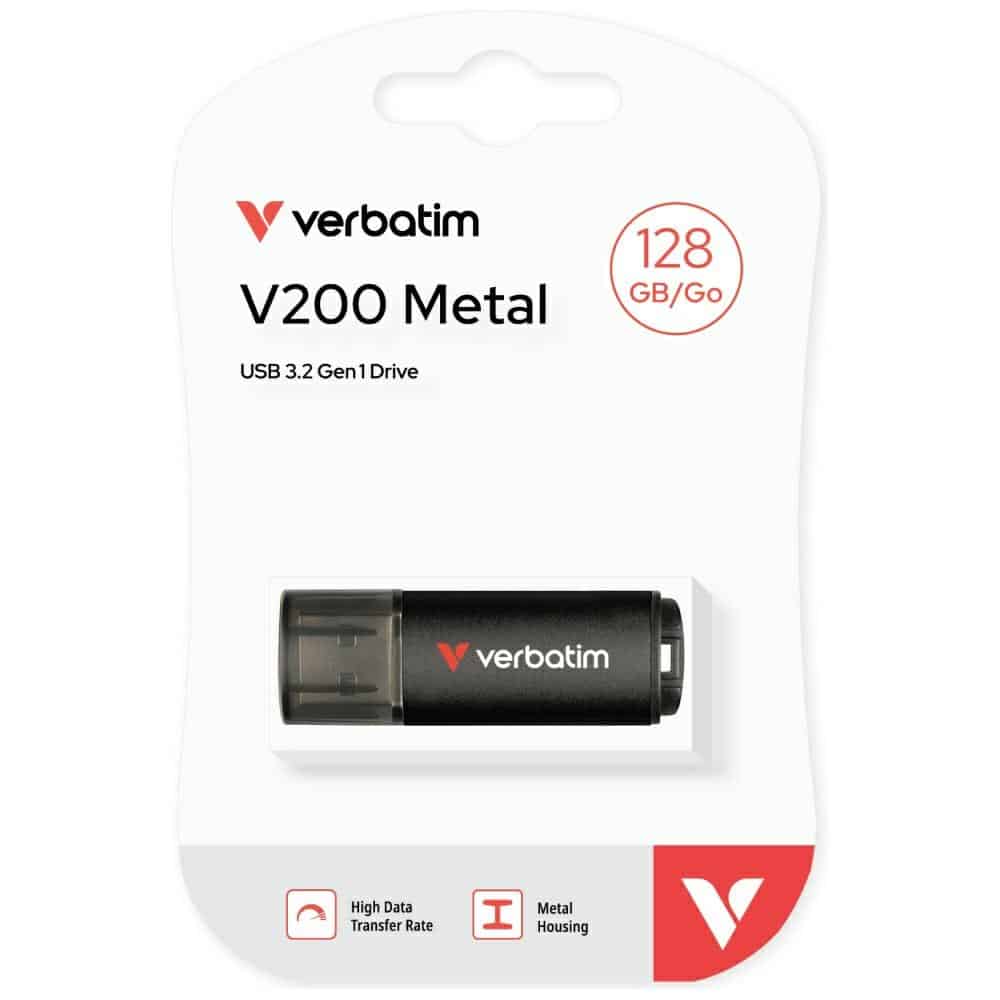 Μονάδα Φόρτισης Verbatim V200 128GB USB-A μαύρο 30212 - Image 3