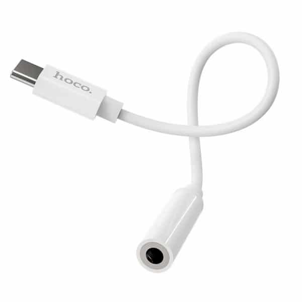 Προσαρμογέας ήχου USB-C σε 3,5 χιλ. Hoco LS30, λευκό - Image 2