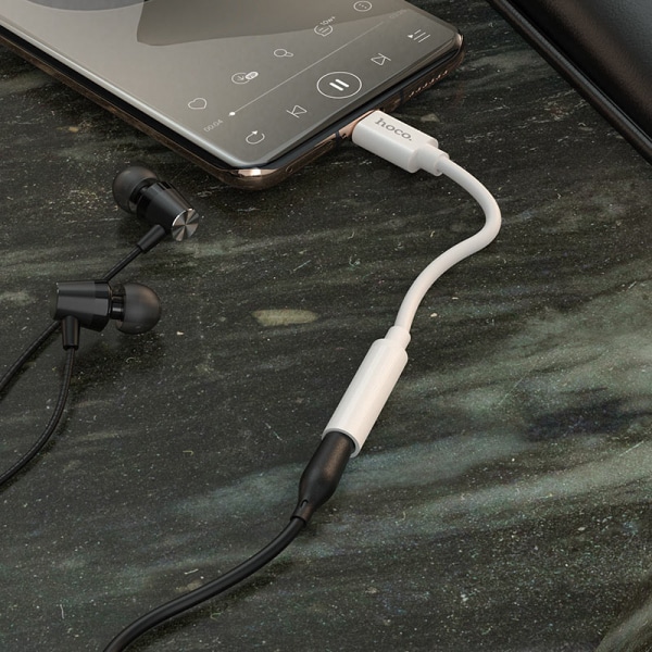 Προσαρμογέας ήχου USB-C σε 3,5 χιλ. Hoco LS30, λευκό - Image 4