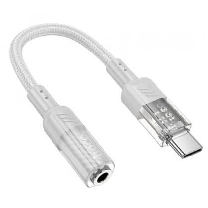 Προσαρμογέας ήχου USB-C σε 3,5 χιλ. Hoco LS37, γκρι