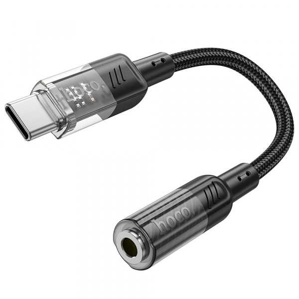 Προσαρμογέας ήχου USB-C σε 3,5 χιλ. Hoco LS37, μαύρος - Image 2