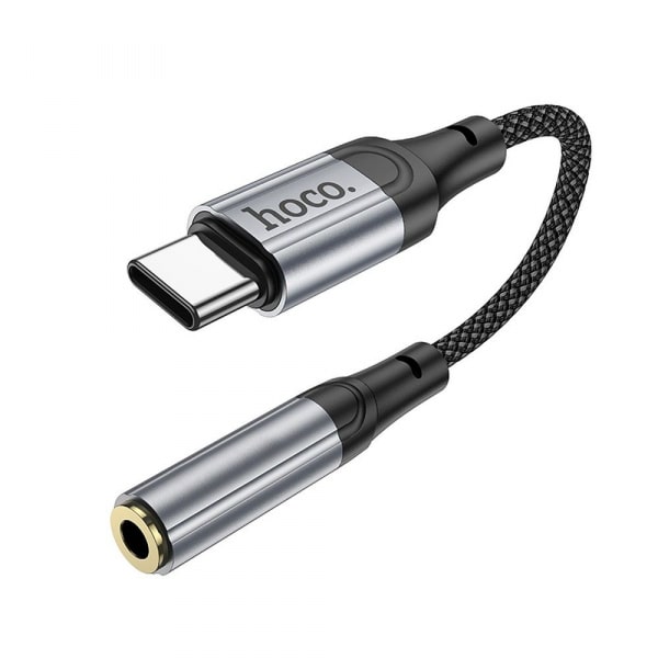 Προσαρμογέας ήχου USB-C σε 3,5 χιλ. Hoco LS36, 0,12 μ., Μαύρο - Image 2