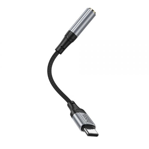 Προσαρμογέας ήχου USB-C σε 3,5 χιλ. Hoco LS36, 0,12 μ., Μαύρο - Image 3